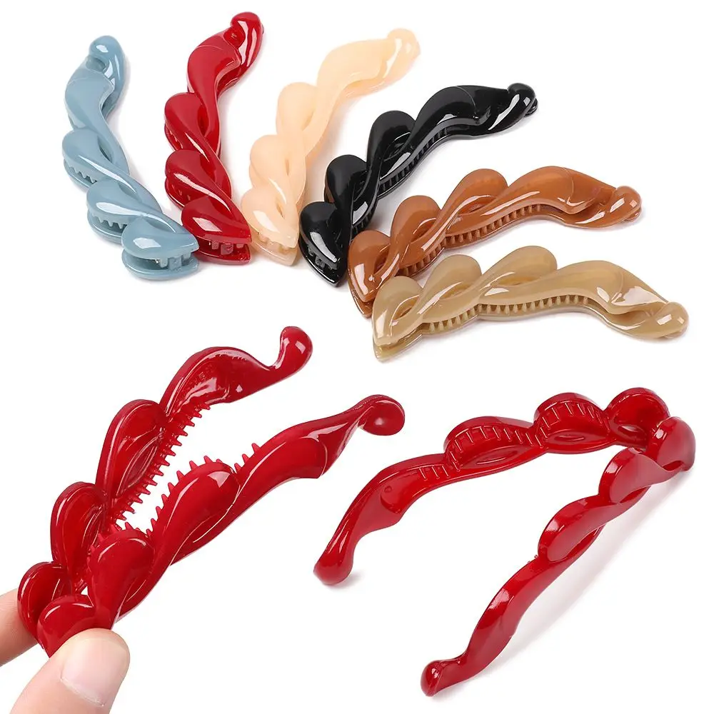 

Stylish Elegant Banana Hair Clips Hair Claws Non Slip Hair Clamps Women Girls Hairpins Styling Accessories