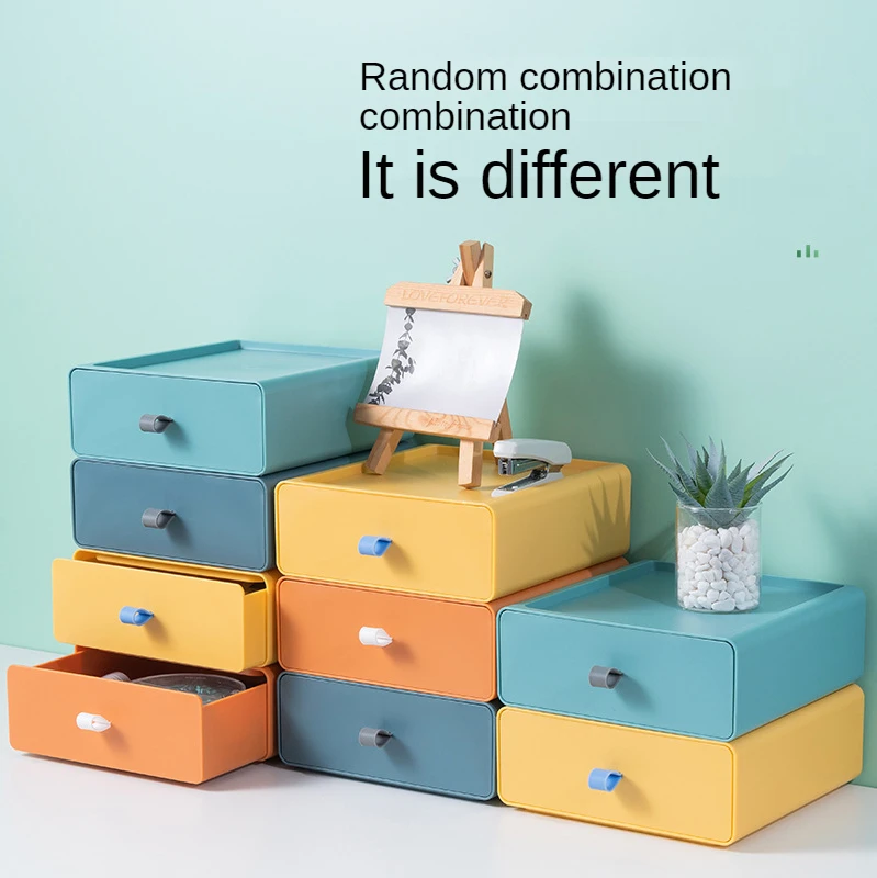 desk storage drawers makeup organizer for cosmetics stationery boxes table chest of desktop closet home kitchen cabinets shelf free global shipping