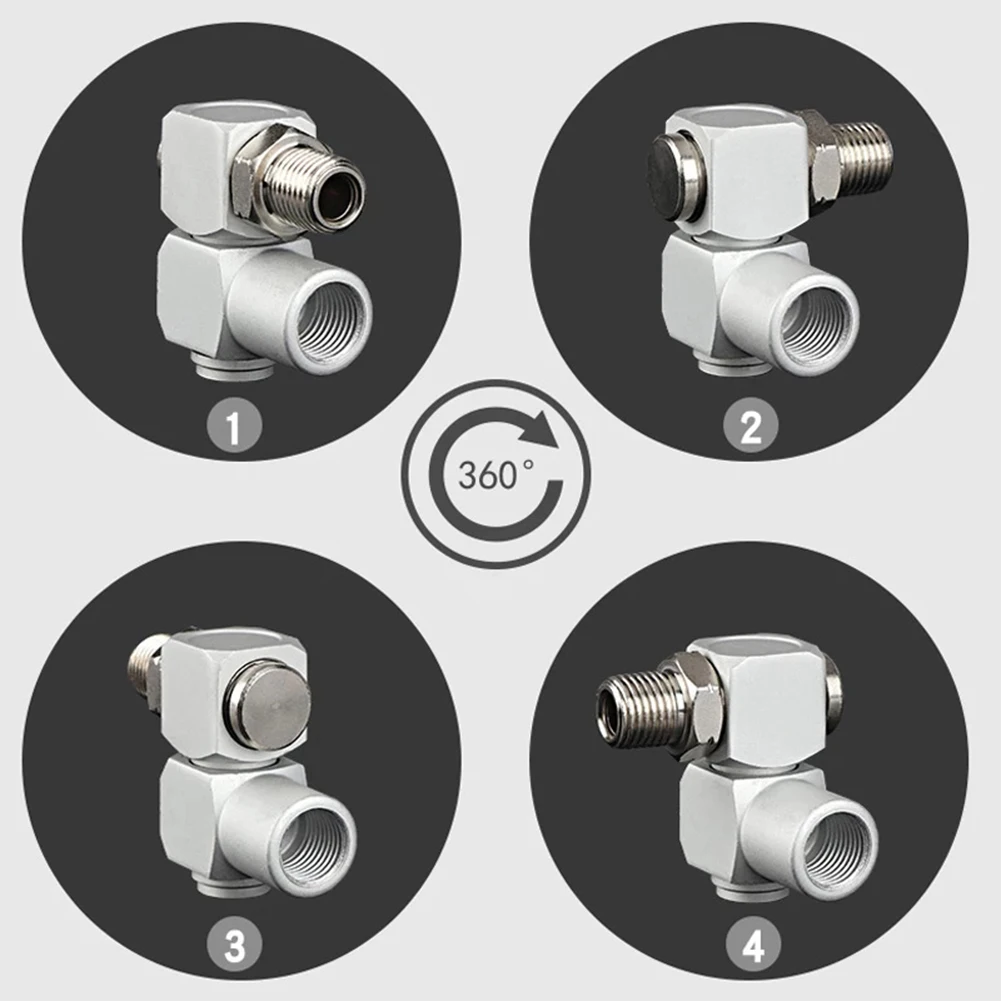 

12.5mm 360 Swivel Air Hose Connector Adapter Pneumatic Part Universal Adapter For All Corresponding Air Tools