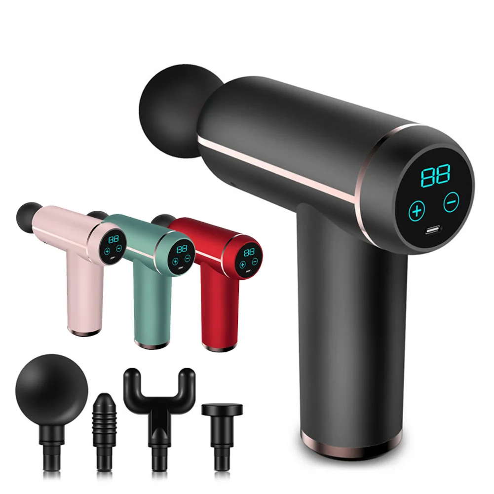 

Массажный пистолет с ЖК-дисплеем, 32 скорости