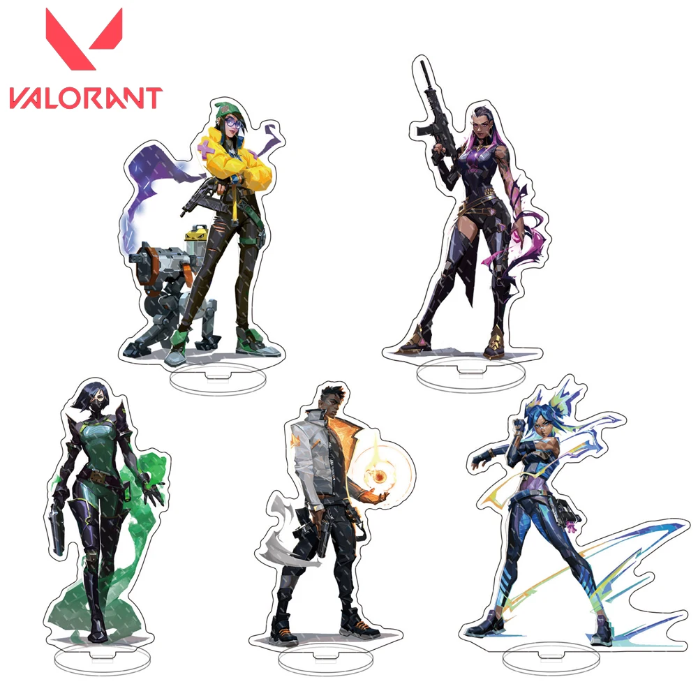 

Game Valorant Acrylic Figure Stand Model Sage Reyna Viper Phoenix Killjoy Acrylic Cool Desktop Decoration Standing Sign