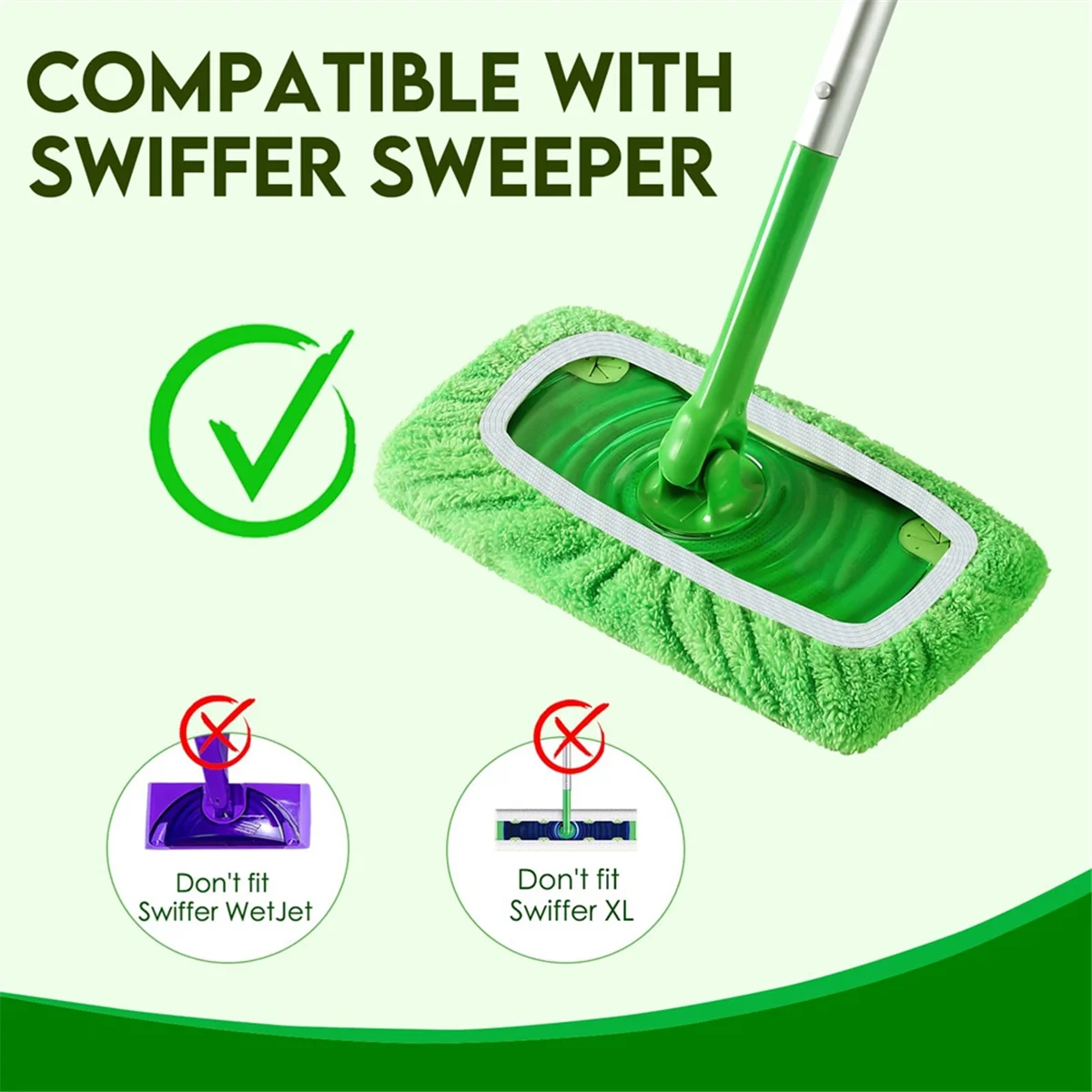 4 шт. подушечки для швабры сменные подметальной машины Swiffer сухие тряпки