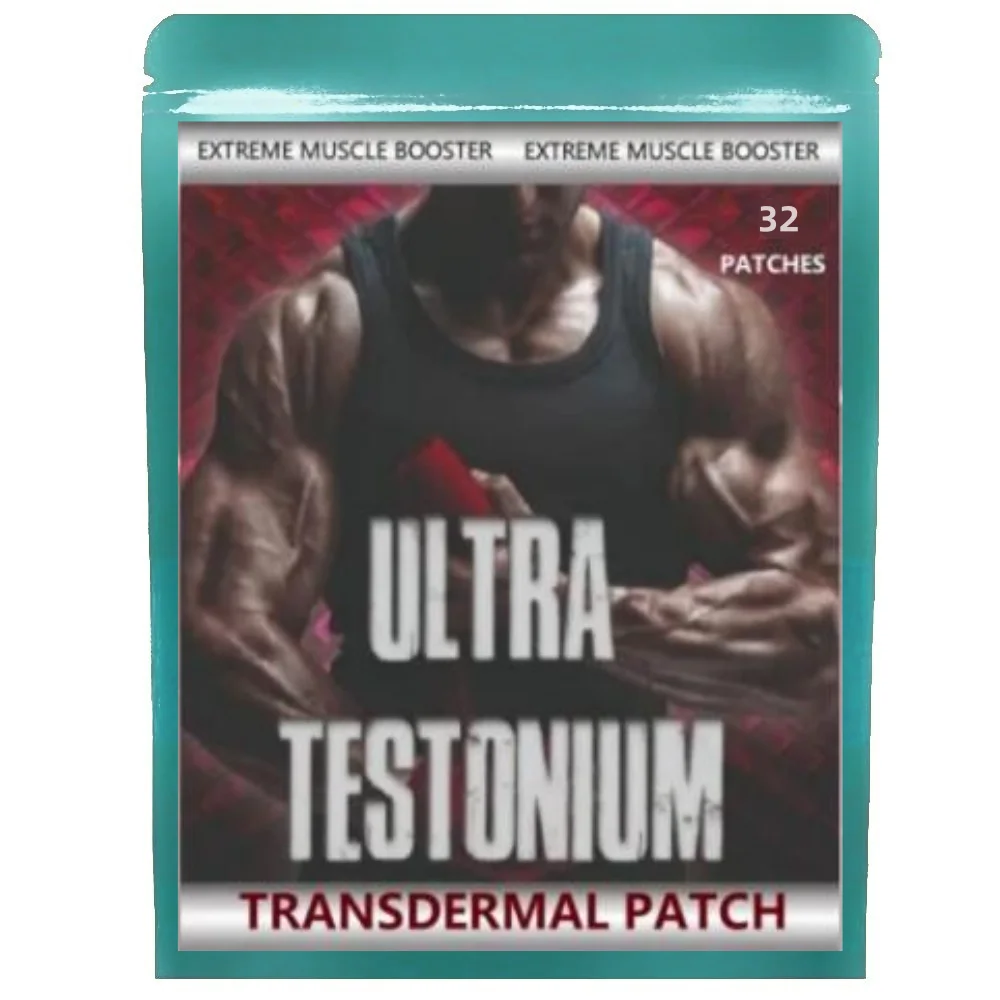 Ультра-тестония усилителя мышц Testo Testosterone KLXVUYEG Extreme 32 трансмические патчи.