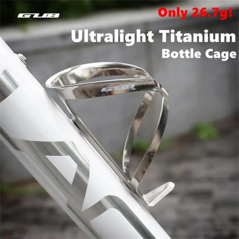 

Bicycle Bottle Holder Ultra-light Titanium Alloy Mountain Road Cycling Bottle Teel Rack 27g Universial Bike Water Cages