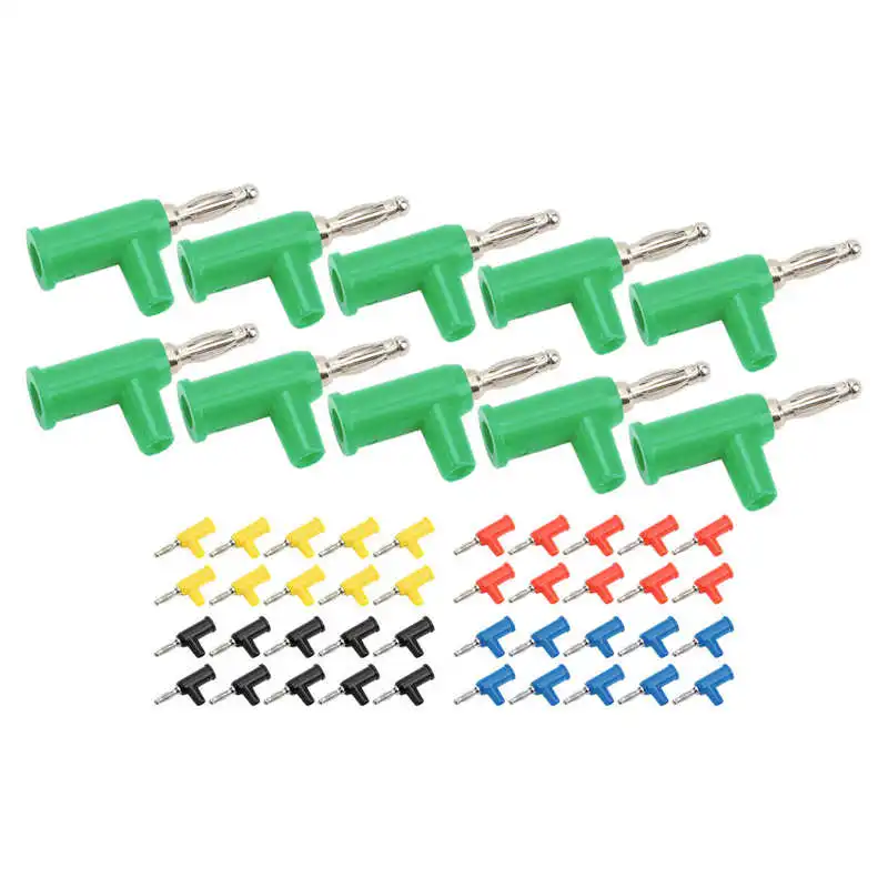 

Solderless Banana Plug Open Screw Bananas Connector ABS + Brass for Electronic Instruments