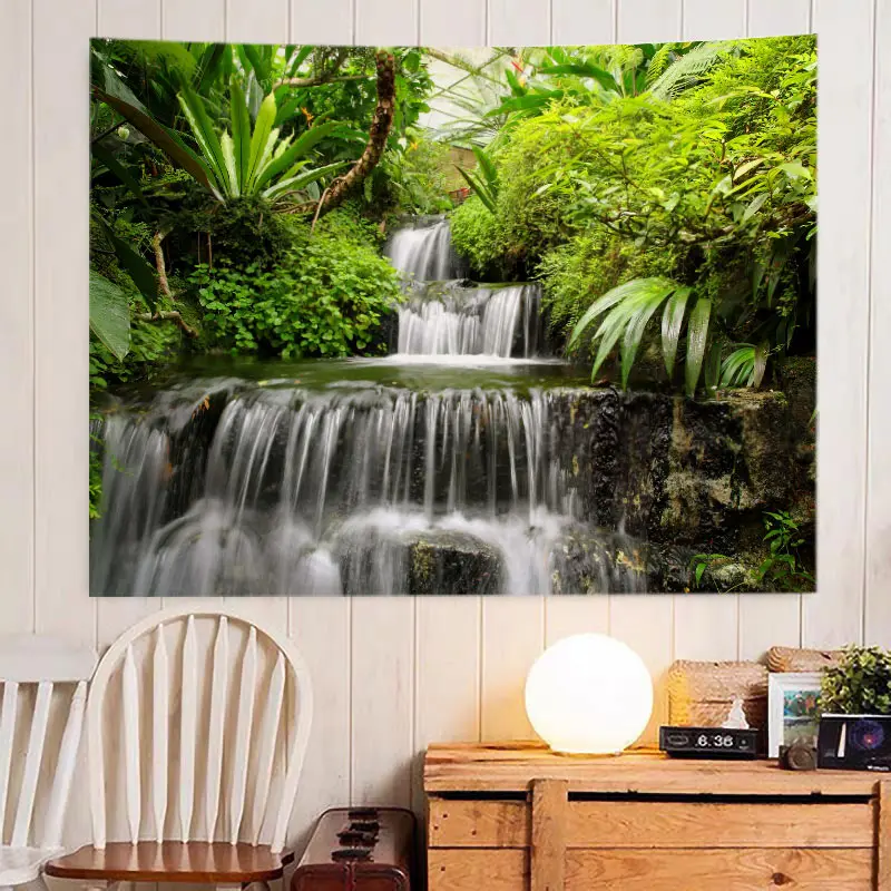 Пейзажный Гобелен Masion Jardim Y2k Arazzi Настенный Декоративный Полиэстеровый Келих