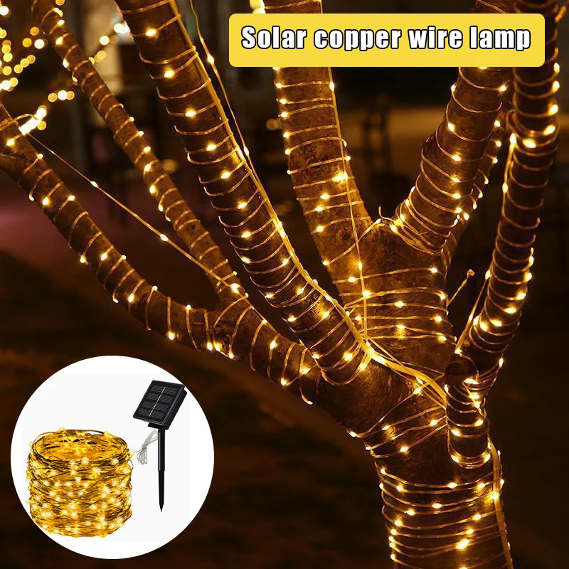 

Solar String Fairy Lights 7m 100LED-42M 300 LED Waterproof Outdoor Garland Solar Power Lamp Christmas For Garden Decoration.