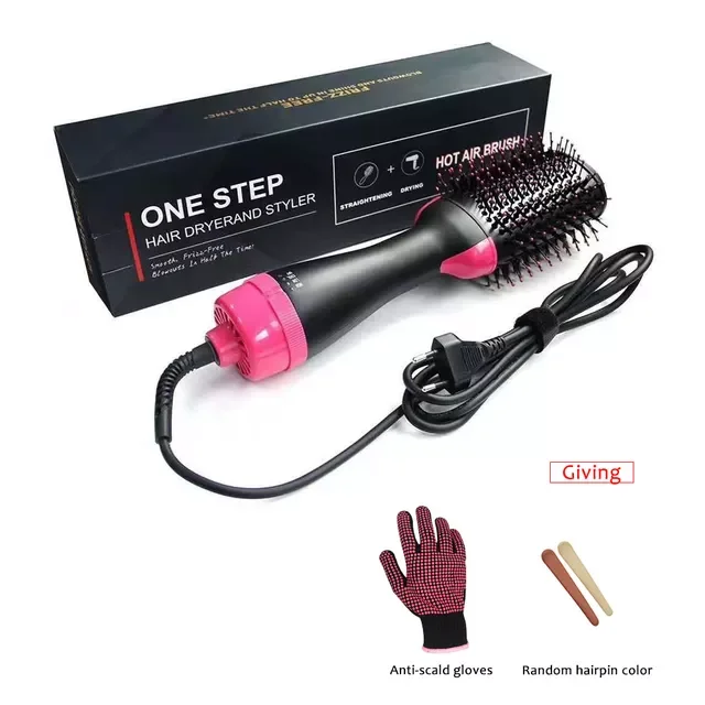 

Step Hair Dryer Hot Air Brush Multifunctional Negative Dryer brush Negative Ion Generator Hair Straightener Curler