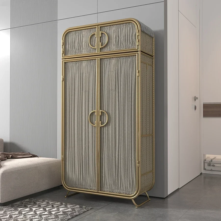 Женский шкаф холст органайзер с подвижным колесом для девочек белый винтажный Nobs