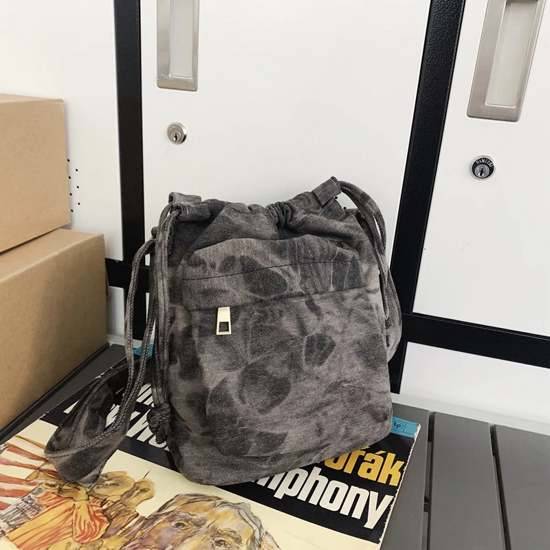 Canvas Small Crossbody Bags For Women Blue Denim Messenger Bags 2023 New 100% Cotton Packages Cloth Casual Shoulder Bags Fashion