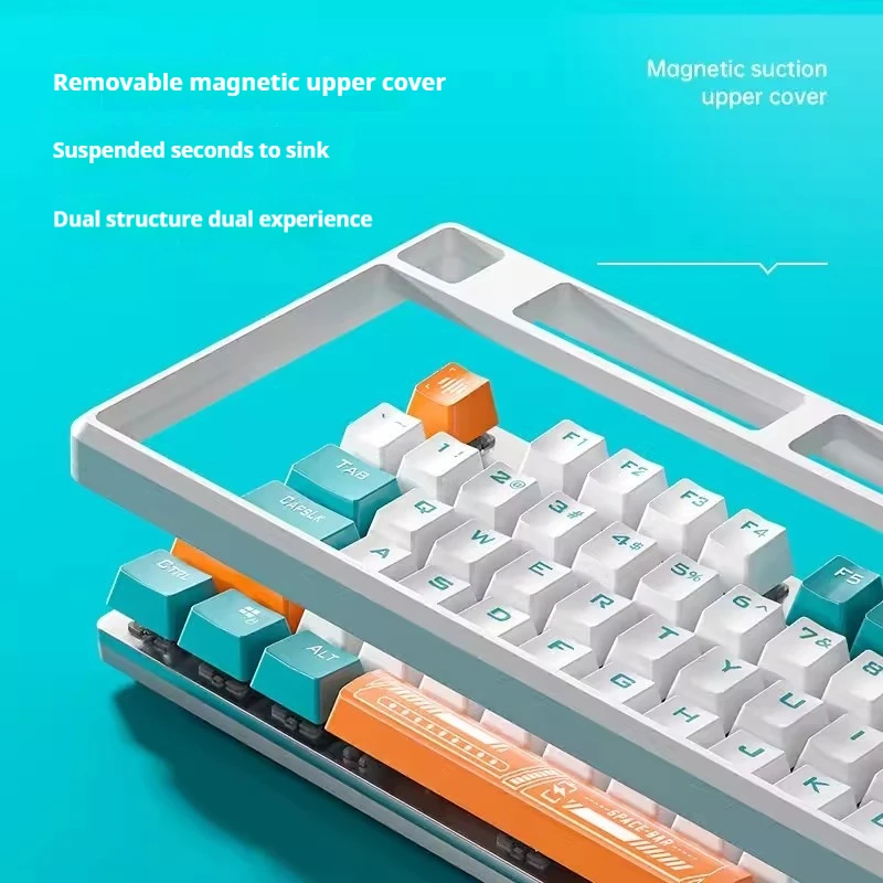 Механическая Проводная клавиатура Wolf Spider F2088pro синяя оси 104 клавиш Киберспорт