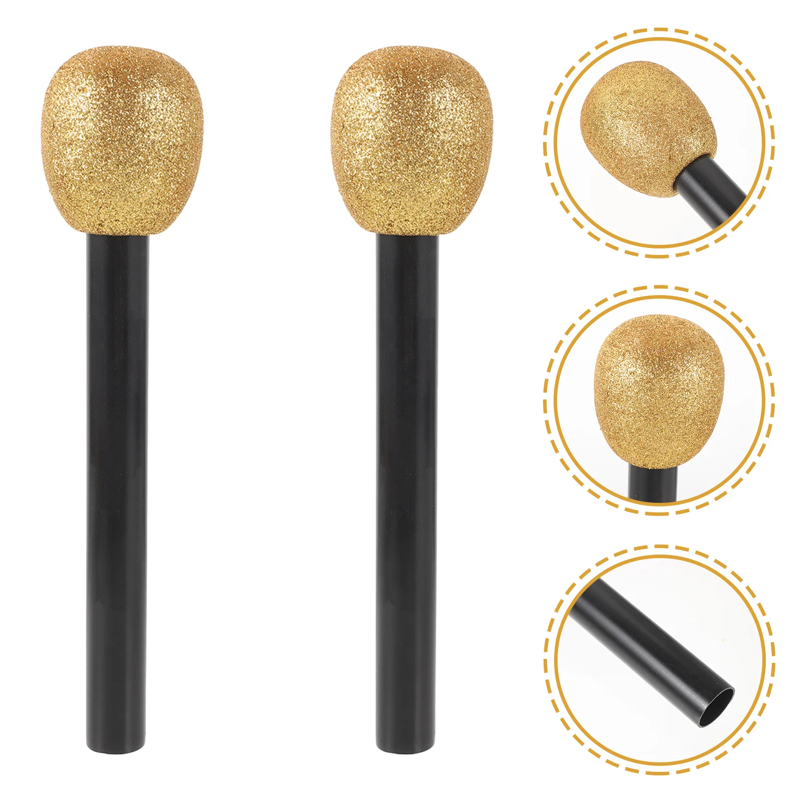 

Simulation Microphone Models Toys Kids Pretend Play Cosplay Fake Microphones Gifts Prop