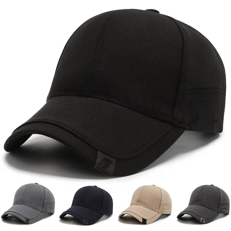 

High Quality Solid Baseball Caps for Men Outdoor Cotton Cap Bone Gorras CasquetteHomme Men Trucker Hats