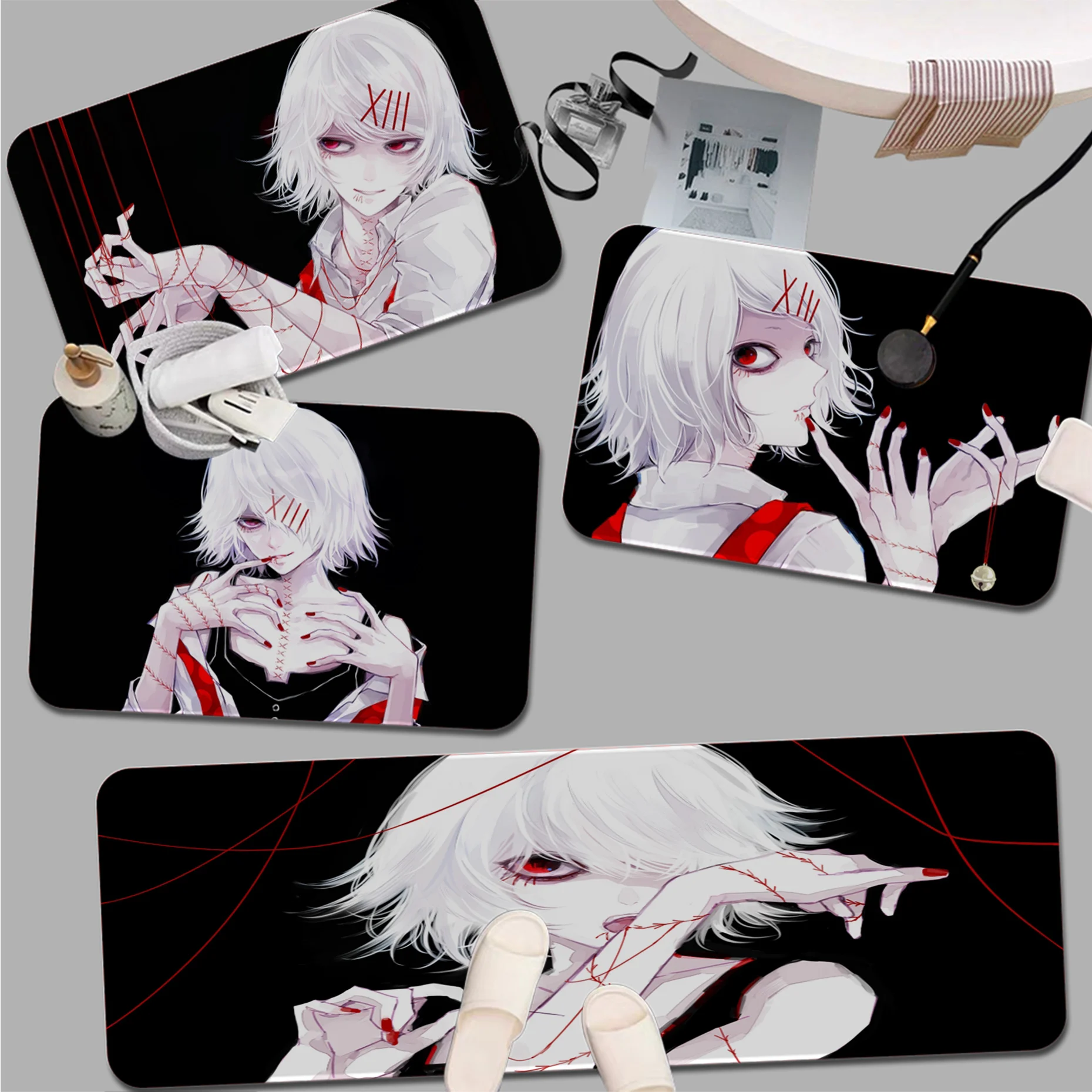 

Suzuya Juuzou Tokyo Ghoul Bath Mat Nordic Style Home Doormat Bathroom-Toilet Mats Bedroom Welcome Doormat