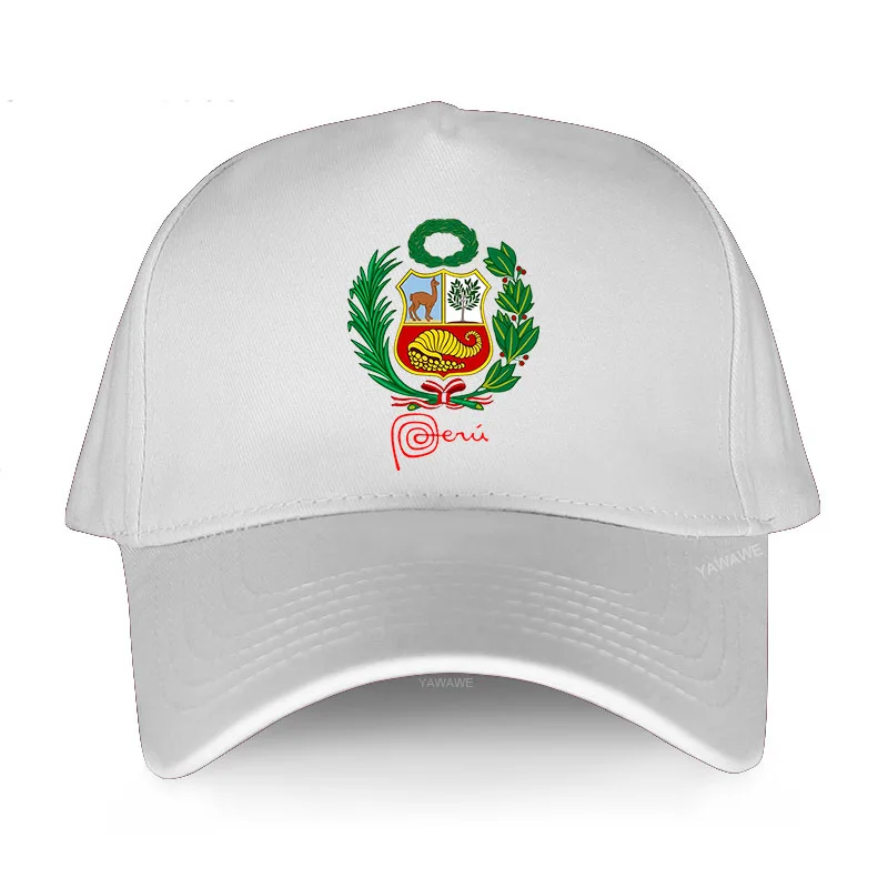 

Men luxury brand baseball caps outdoor sport bonnet Arms Of Peru logo Graphic cotton yawawe Cap female summer printed hat