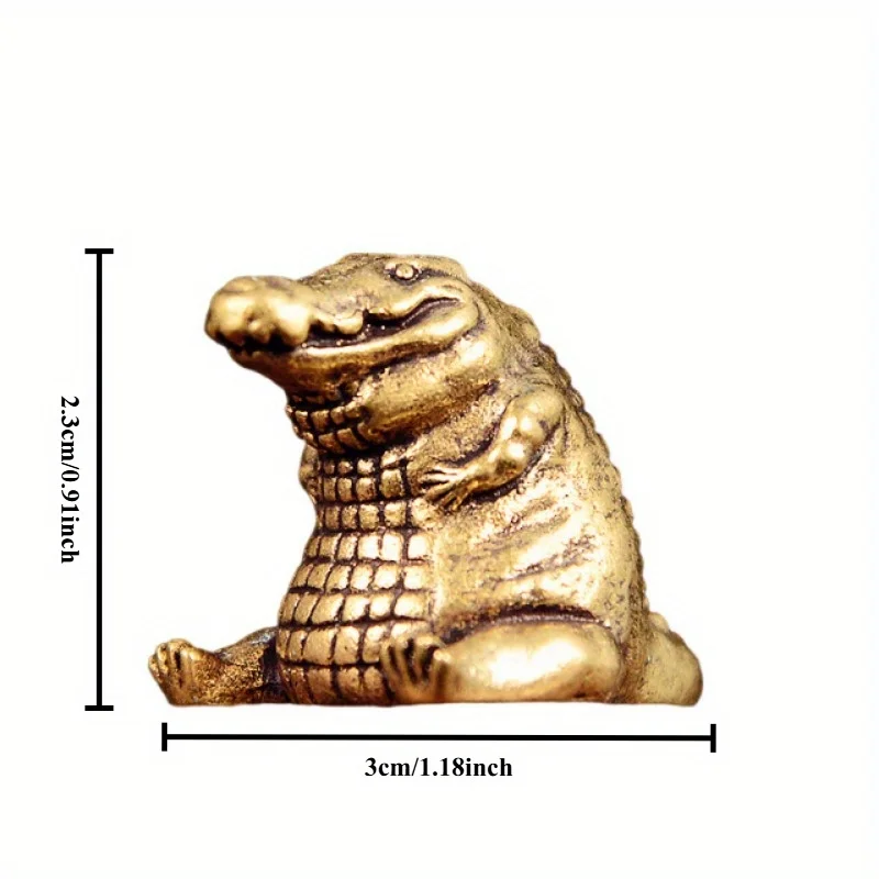

Статуэтка крокодил из латуни