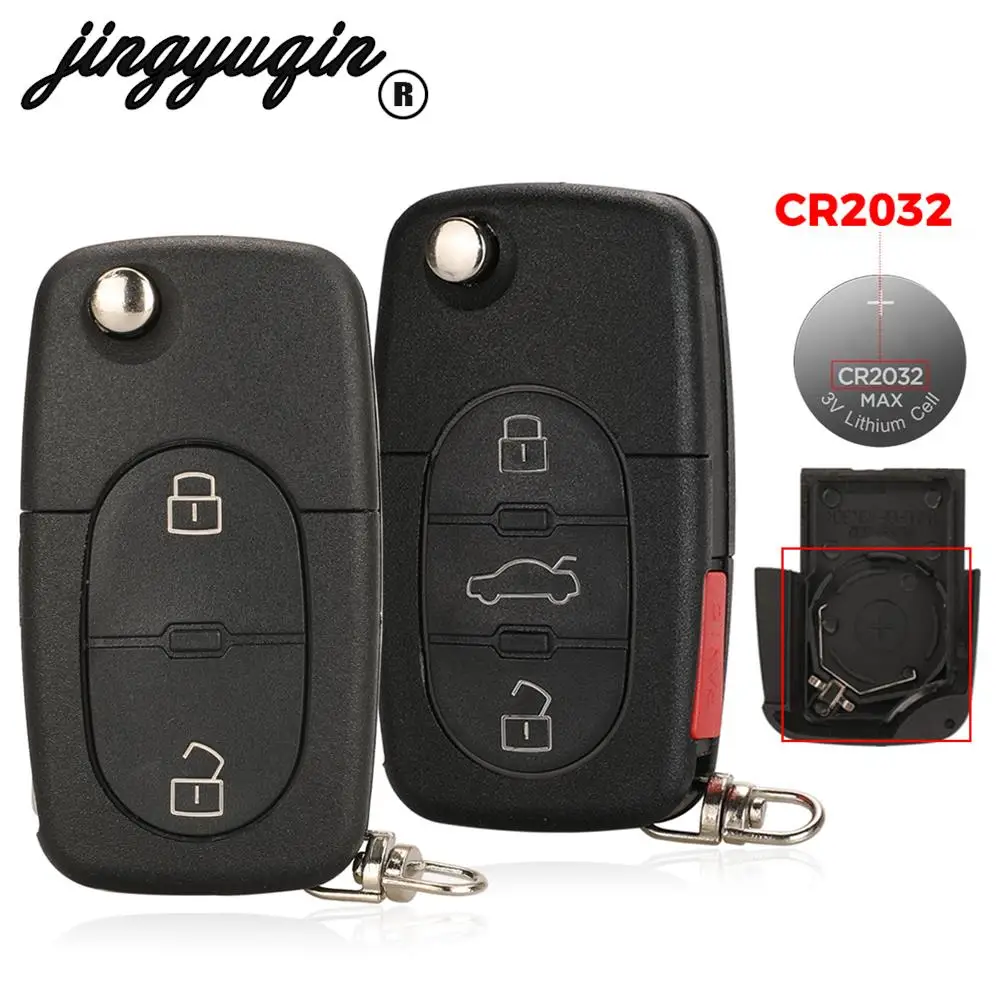 

Чехол jingyuqin 2/4 для Volkswagen Vw Jetta Golf Passat Beetle Skoda Seat Polo B5, подходит для Audi CR2032