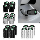 Противоугонные колпачки из цинкового сплава для Skoda Fabia Kamiq Rapid Kodiaq Octavia a5a 7 2 Yeti Superb, 4 шт.компл.