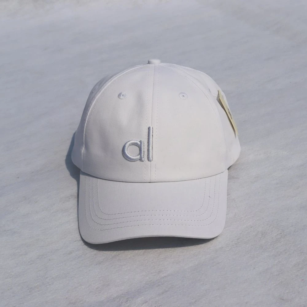 NWT Al Yoga Embroidered Font Fashionable and Versatile Baseball Cap Sports Jogging Sunshade Hat Fitness Women's Gym Baseball Cap
