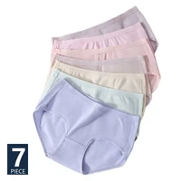 7pcsset cotton panties women breathable underwear cute girls briefs solid panty sexy soft underpants female seamless lingerie