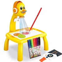 children projection drawing board smart electronic projector painting table toddlers early educational drawing toys