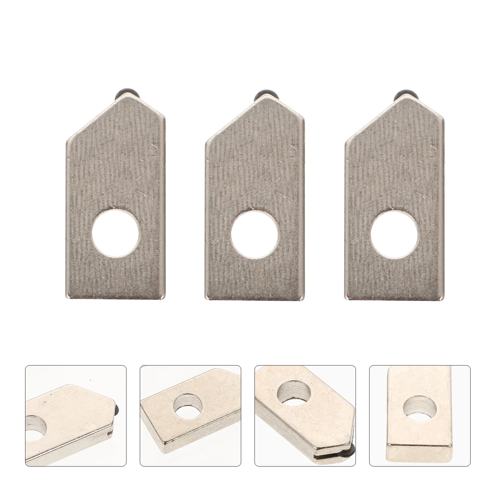 

3pcs Replacement Straight Cutting Head Mirror Head Replacement Tile Alloy Heads