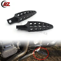 acz motorcycle parts black cnc foot pegs pedals foot rest 45 degrees male mount footrest for harley sportster xl 883 1200