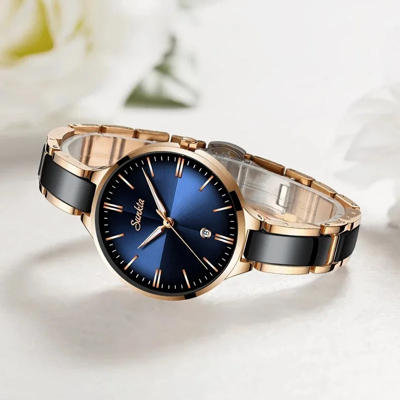 New Fashion Ladies Wrist Watches Dress Watch Women Luxury Watches Stainless Steel Silver Elegant Clock Women Wristwatch Female