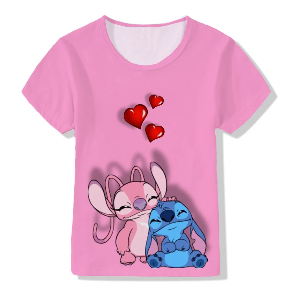 

Disney Boys' And Girls' Blouse: Shichikawai Harajuku Short Sleeve Fashion Disney Summer Short Sleeve Children 1-12 Years Old