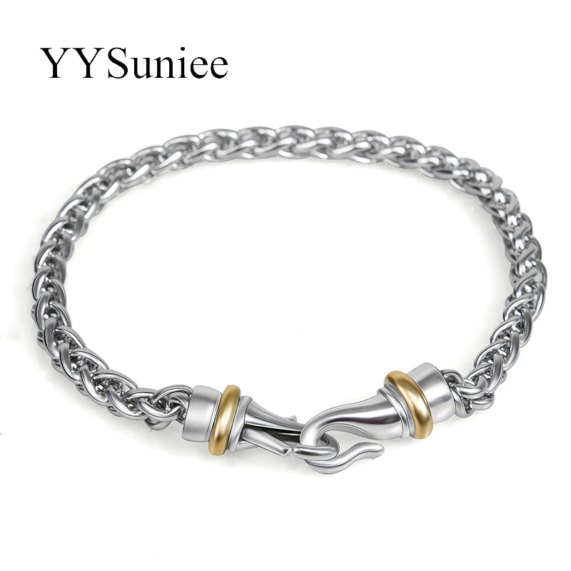 Браслеты YYSuniee из нержавеющей стали с пшеницей
