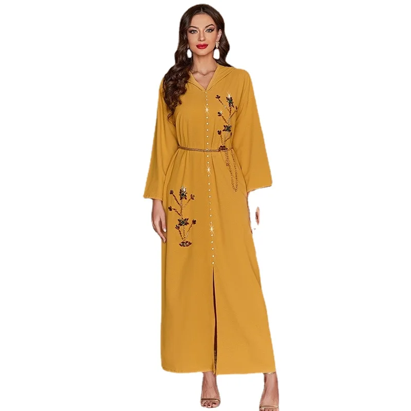 Caftan Marocain Abaya Dubai Turkey Islam Muslim arabic Dress Kaftan African Dresses For Women Robe Arabe Musulman Djellaba Femme