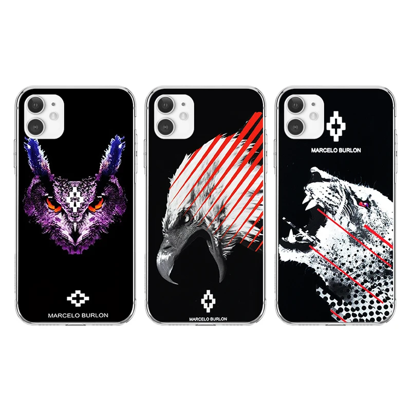 

Luxury Brand Marcelo Burlone Phone Cases Transparent for Apple Iphone 13 12 11 Pro Max Mini XS XR 8 7 6 6S Plus X SE20 TPU Cover