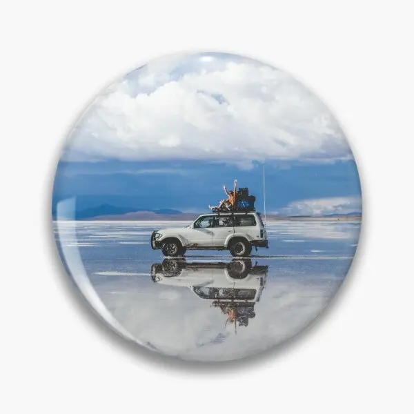 Полноприводная мечта Salar De Uyuni Боливия мягкая пуговица булавка для воротника
