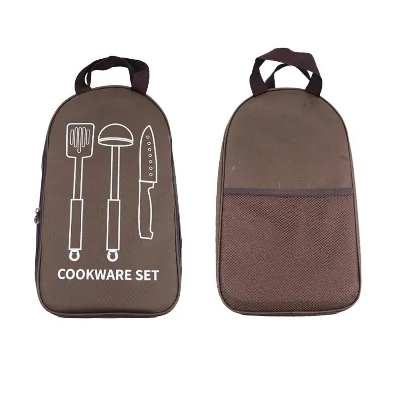 

Storage Bag Camping Functional Durable Convenient Foldable Easy To Use Portable Cutlery Organizer Space Saving Bbq Cutlery Bag