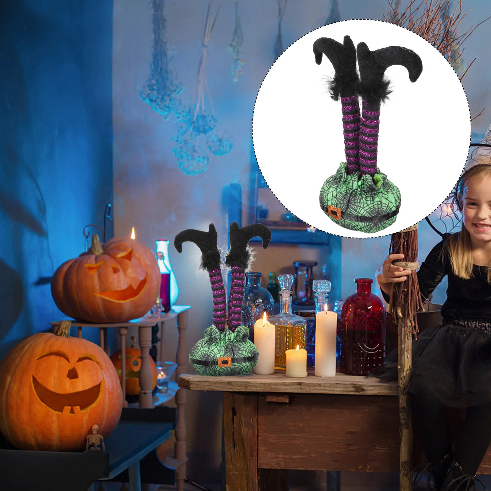 

Аксессуары для рукоделия, ноги эльфа, внутренний декор, ножки ведьмы вверх дном, украшение из полиэфирной ткани