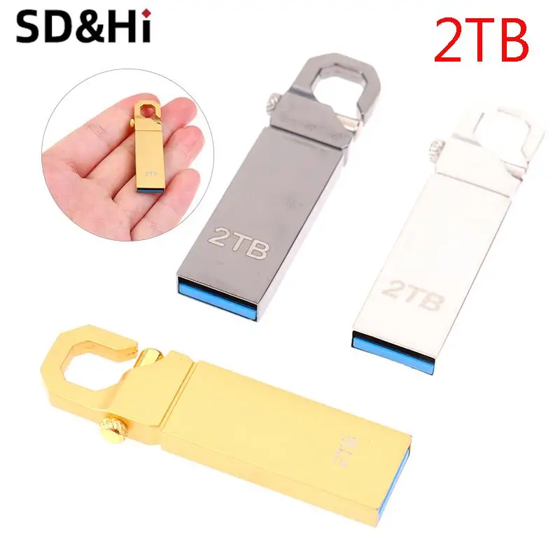 1pc High Speed USB 3.0 Flash Drive 32GB-2TB U Disk External Memory Storage Thumb Stick Computer Accessories