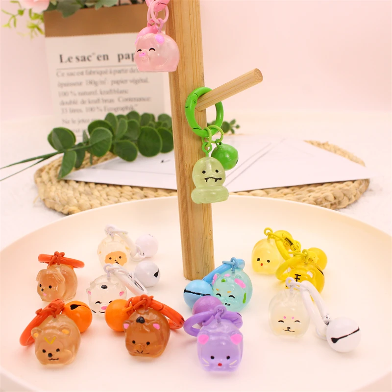 Светящийся трехмерный милый зернистый брелок с двенадцатью зодиака подвеска