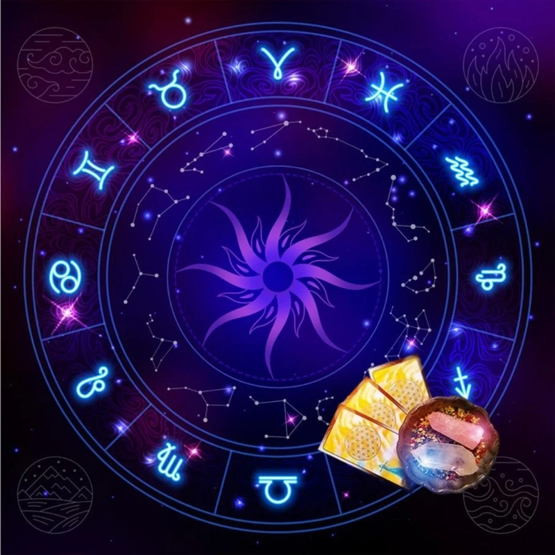 652D квадратный фланелевый коврик для алтаря Таро настольный игровой