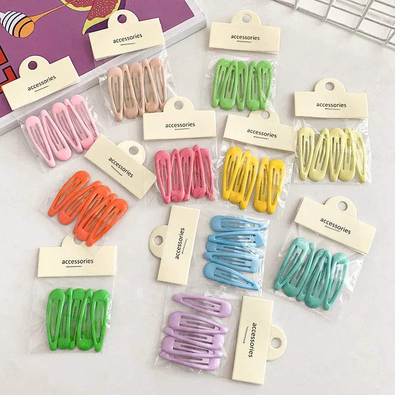 

4.5cm Colorful Hairpin 5PCS/BAG BB Hairpin Girl Hair Jewelry Accessories
