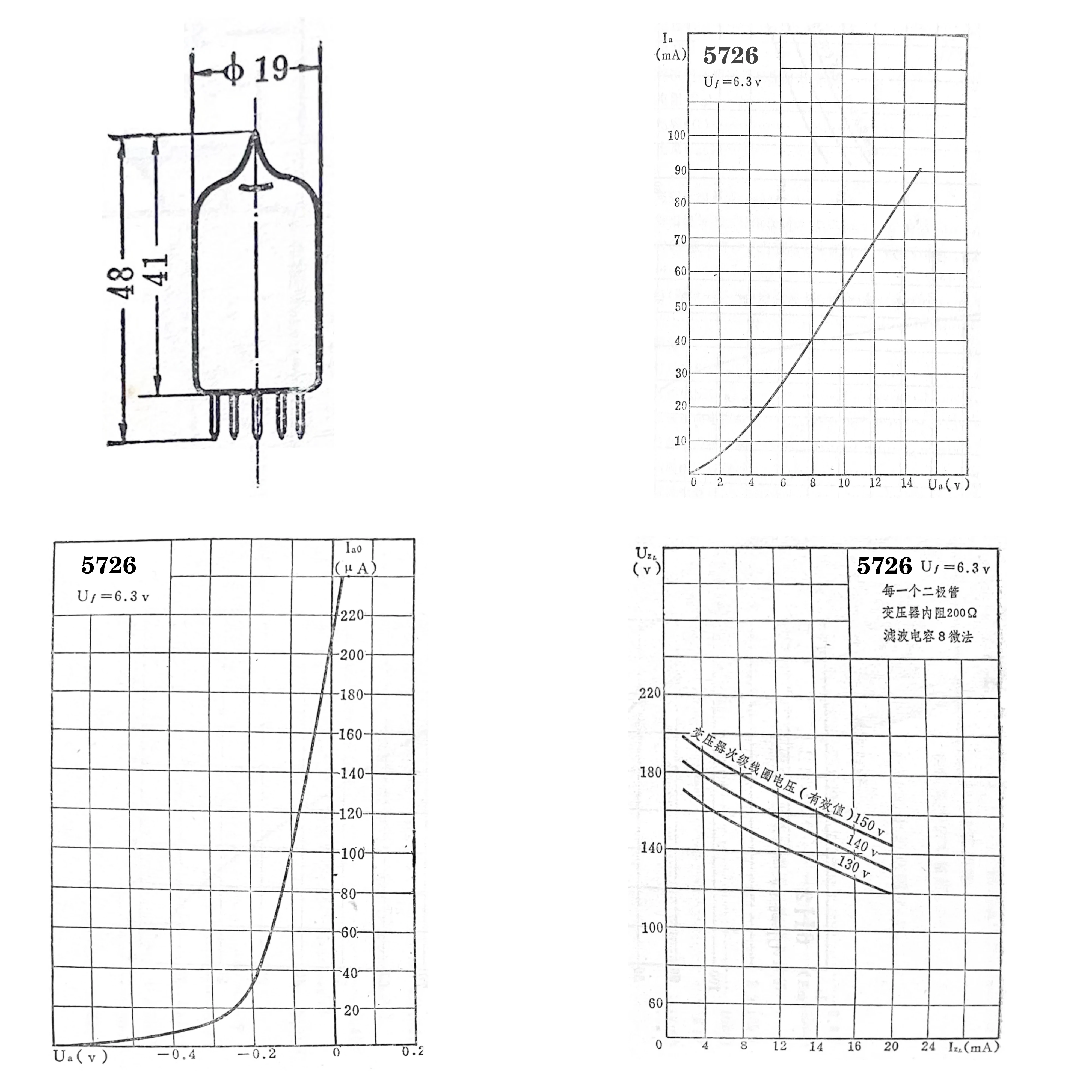 Электронная трубка вакуумного клапана Philps 5726