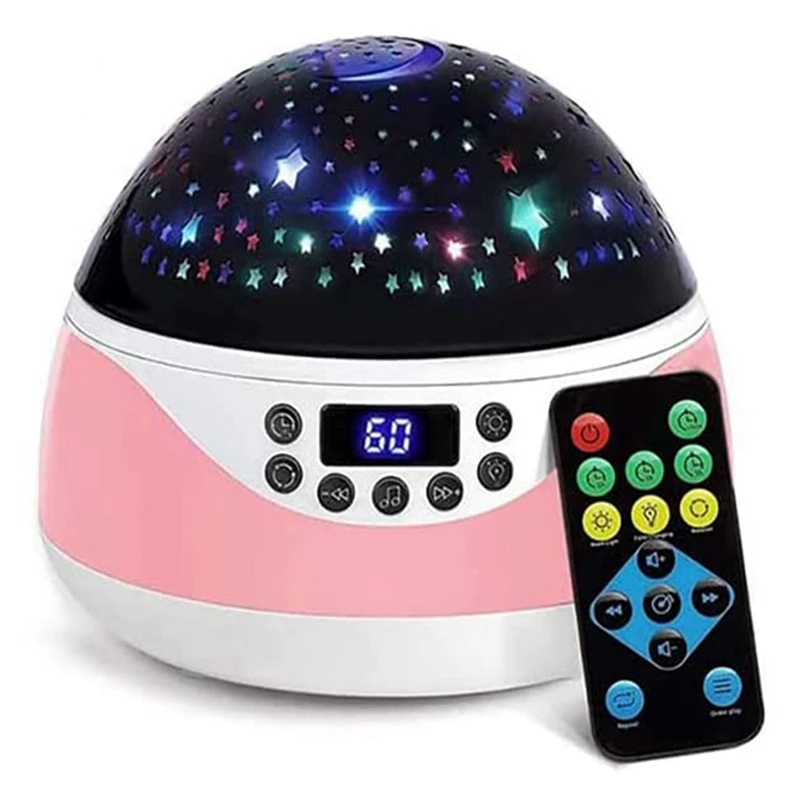 

Stars Night Light Projector For Kids, Starry Stars Night Light Projector With Timer Music,Gifts For Girls Age 2-8