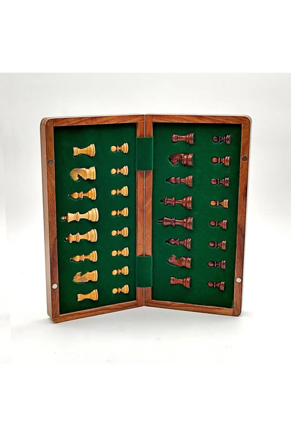 Luxury Model 12 Inch Big Magnet Magnetic Wooden Chess set Top 15 cm Length 30,5 cm