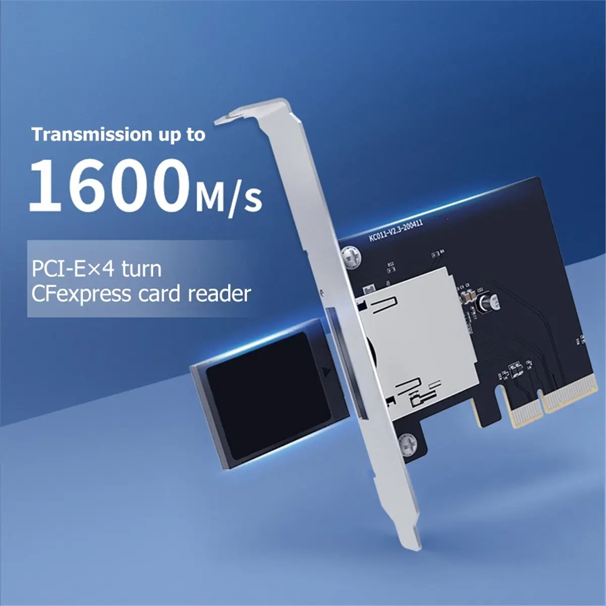 Фото (AA49) Модуль-конвертер PCI-E X4, адаптер для чтения карт CPexpress Type B, не требует драйверов, для карт памяти CFexpress Type B, PCIE №5