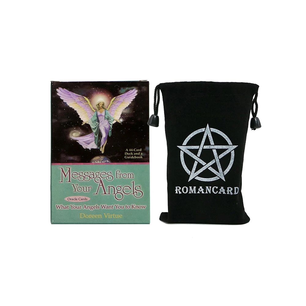 

New Messages From Your Angels Oracle Cards Comes with Black Velvet Bag A 44-Card Deck and PDF Guide Oracle Cards for Beginners