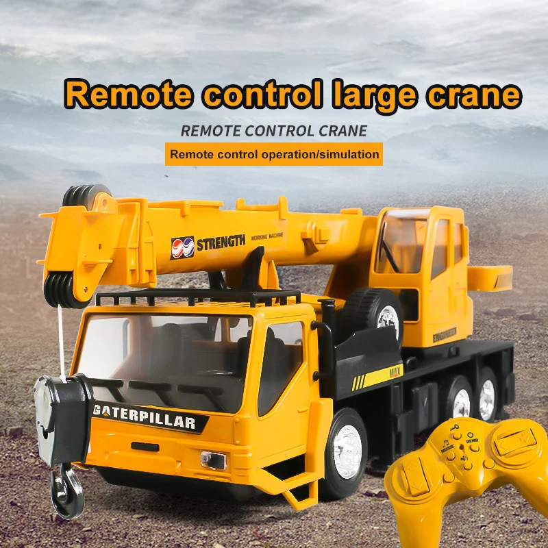 

Rc Simulate Crane Model Toys for Kids Lift Construction Engineering Trucks Car Remote Control Alloy Transporter Children Toys
