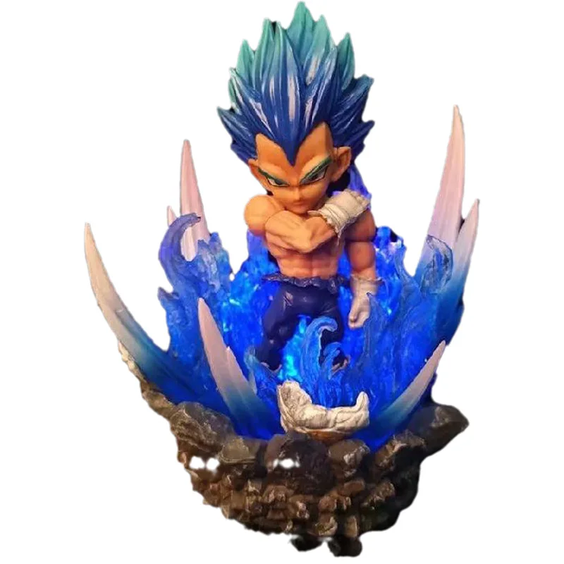 

Мини-фигурка аниме «Драконий жемчуг», супер сайян, синяя Вегета, светящаяся версия 10cmq, версия из ПВХ в коробке, модель, фотоподарки