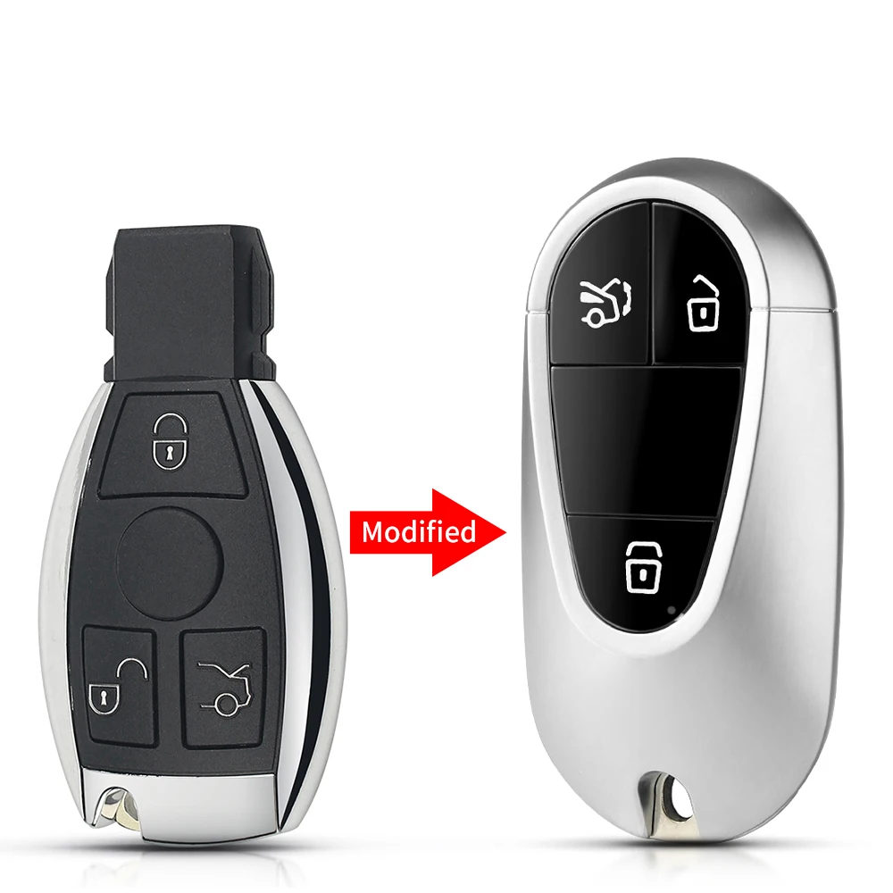 

Обновленный Чехол Для Автомобильного Ключа KEYYOU Для Mercedes-Benz A, C, E, S-класса W204, W207, W212, W164, W166