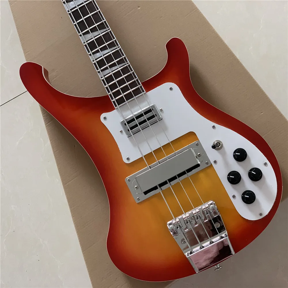 

R1ckn back 4003 бас электрическая гитара оранжевый цвет палисандр гриф бесплатная доставка