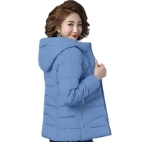 winter cotton padded women 2022 new cotton padded short coat hooded self cultivation foreign style thickened small padded jacket