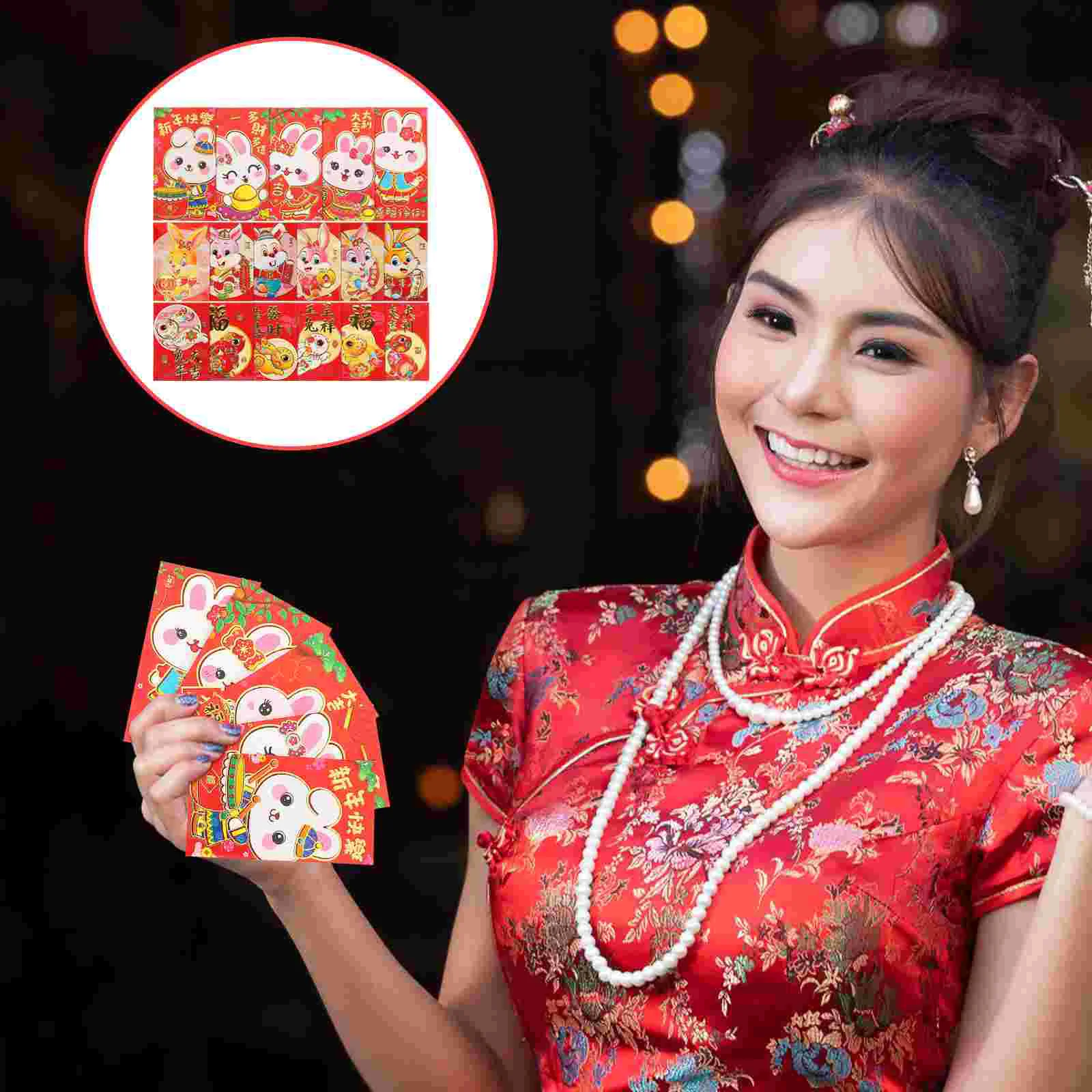 

Red Envelopes Year Rabbit New Money Packet Chinese Theenvelope Traditional Packets Pockets Lunar China Lucky Bunny Festival